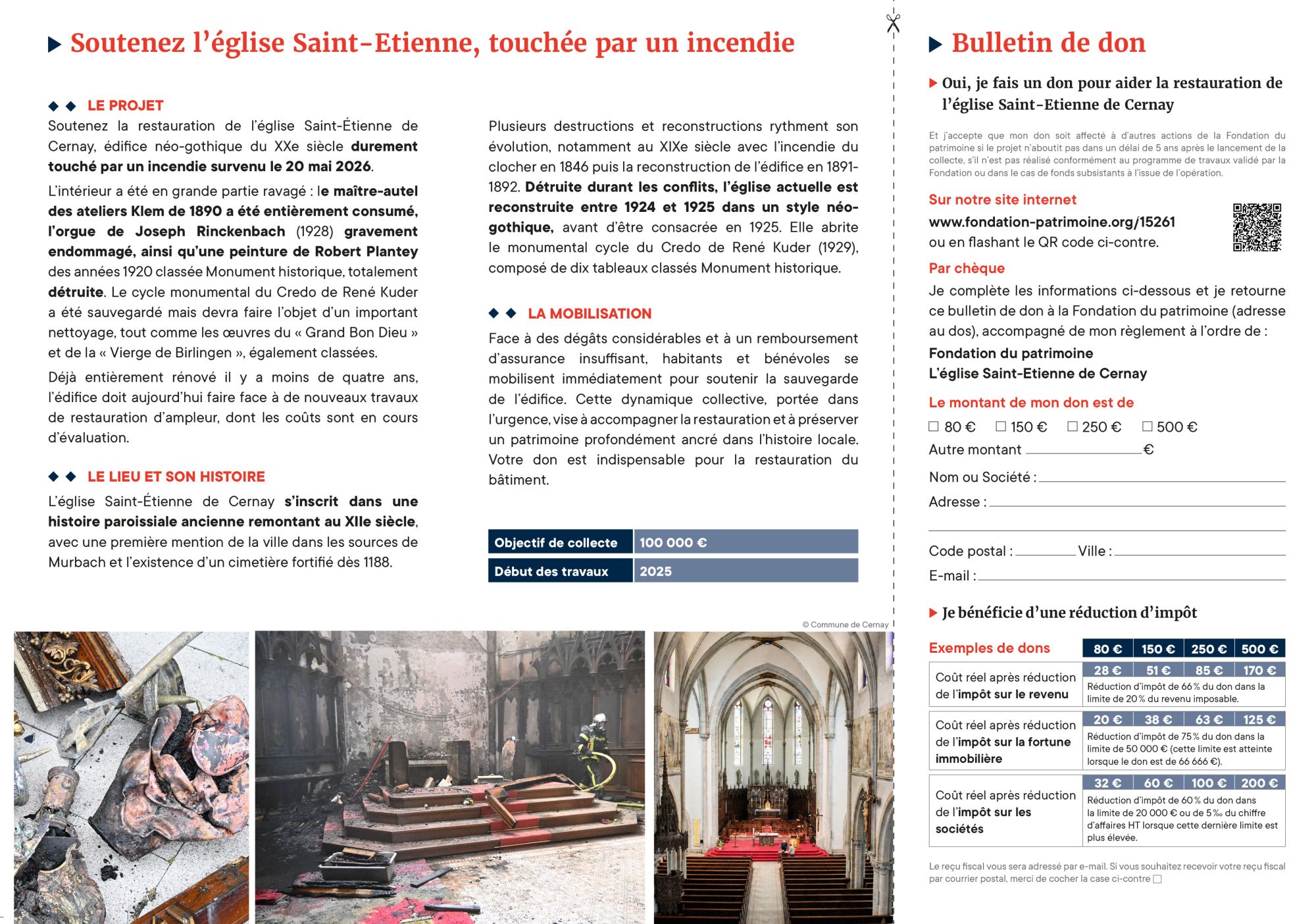 Dépliant appel aux dons église St Etienne Cernay - Fondation du patrimoine 1 Dépliant appel aux dons église St Etienne Cernay - Fondation du patrimoine 1