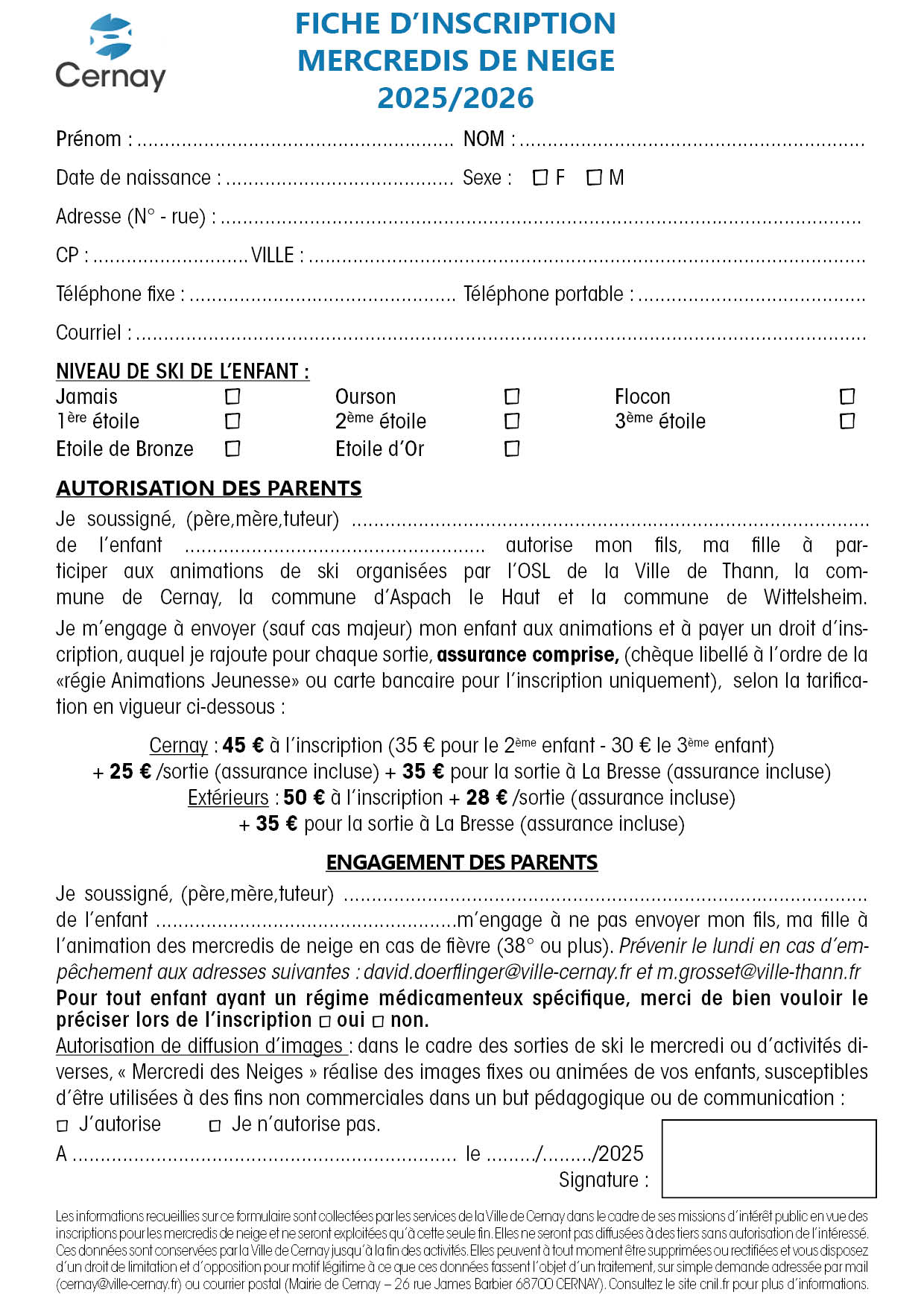 Les mercredis de neige - 2025/2026 à Cernay Les mercredis de neige - 2025/2026 à Cernay