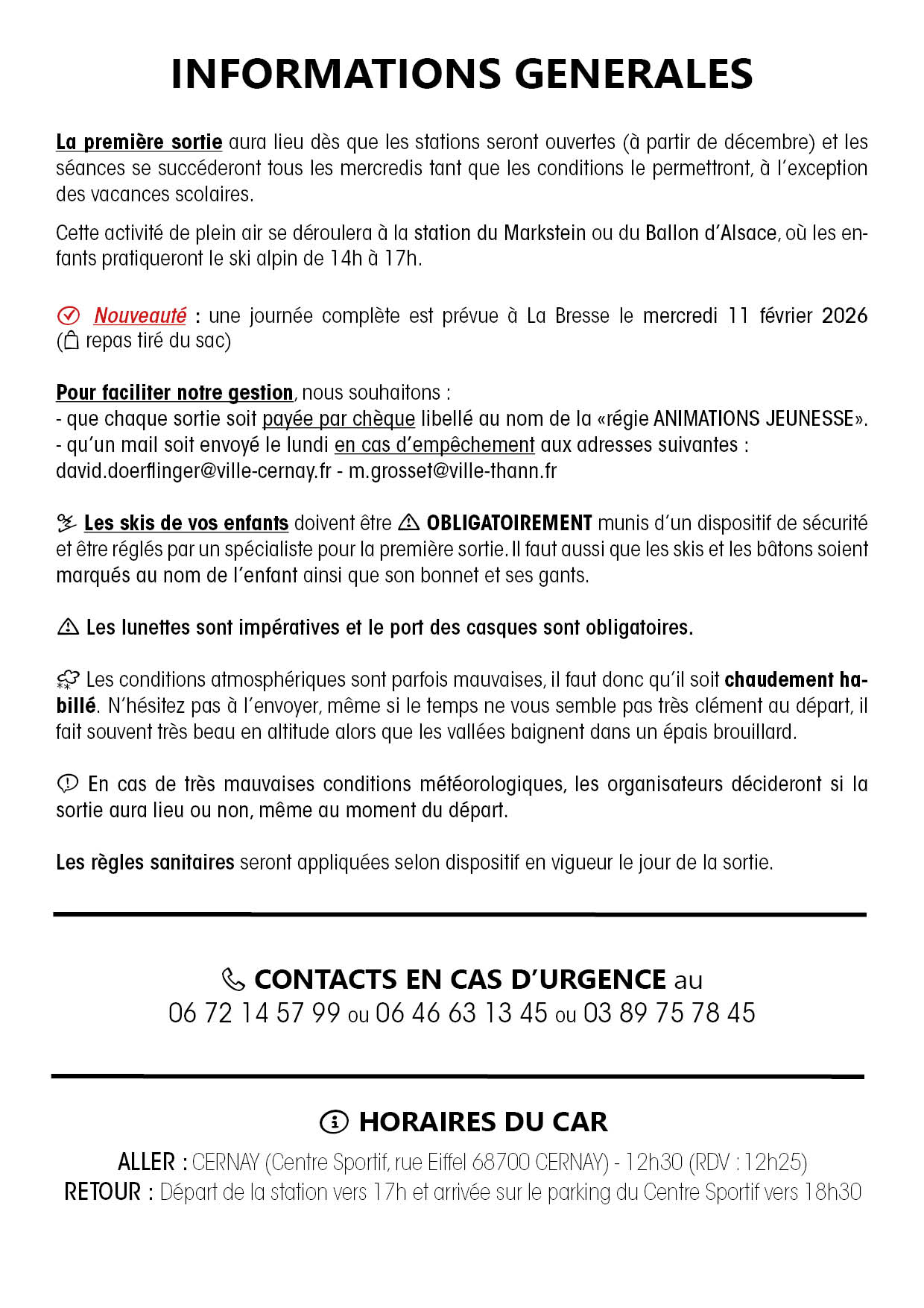 Les mercredis de neige - 2025/2026 à Cernay Les mercredis de neige - 2025/2026 à Cernay