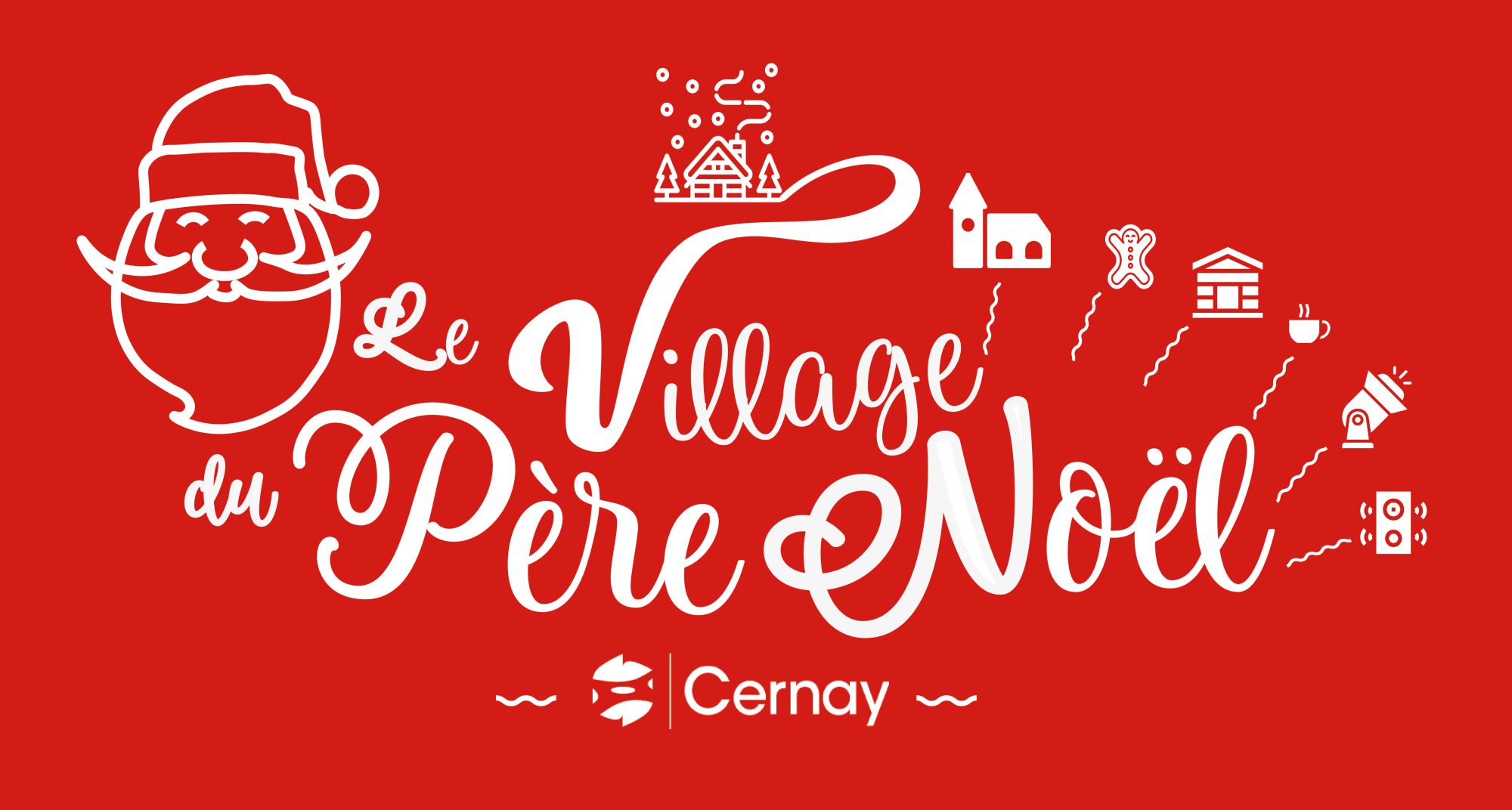 Logo du Village du Père Noël - animations de Noël à Cernay