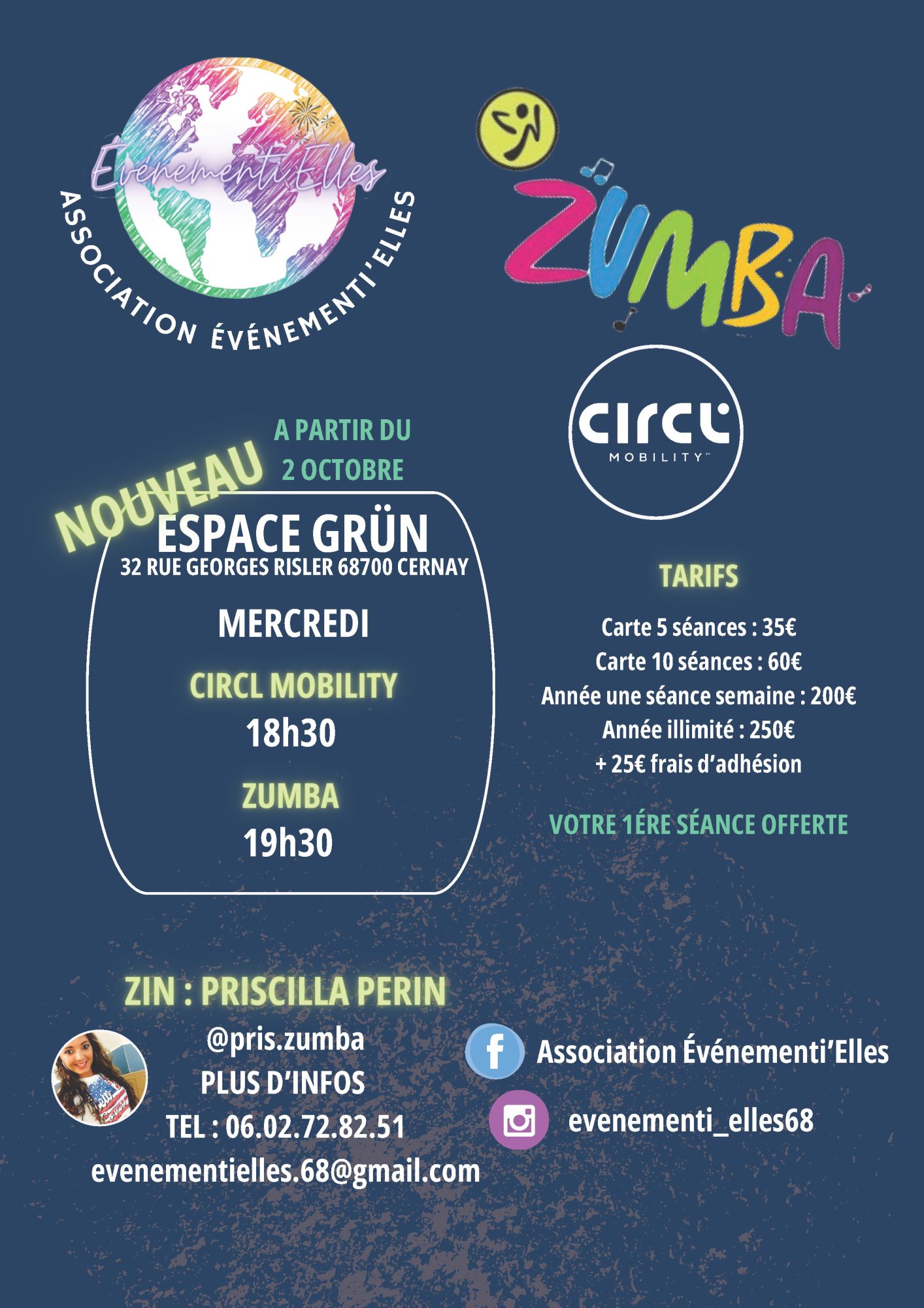 Association Évènementi'elles - séance de Zumba et Circl Mobility