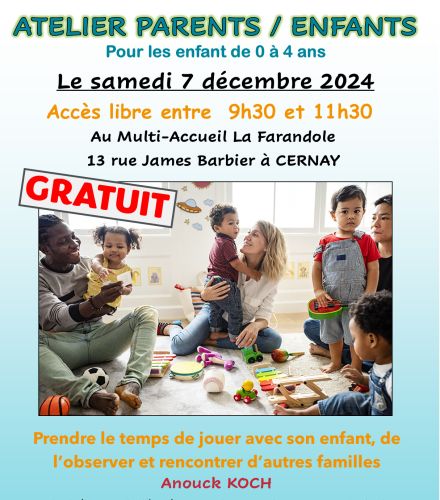 ATELIER JEUX - PARENTS - ENFANTS 