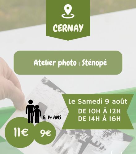 ATELIER PHOTO : STENOPE