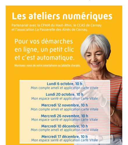 LES ATELIERS NUMERIQUES POUR LES SENIORS