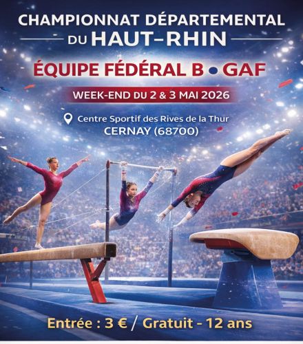 CHAMPIONNAT DE GYMNASTIQUE DEPARTEMENTAL DU HAUT-RHIN