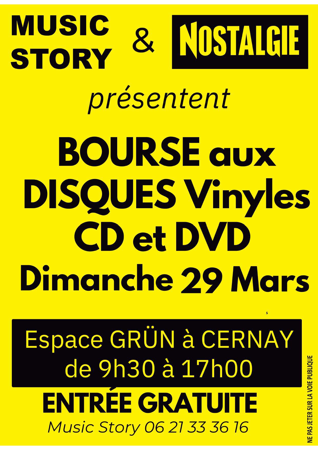 260329 - Bourse aux disques - cd et dvd - Espace Gr&uuml;n - Cernay