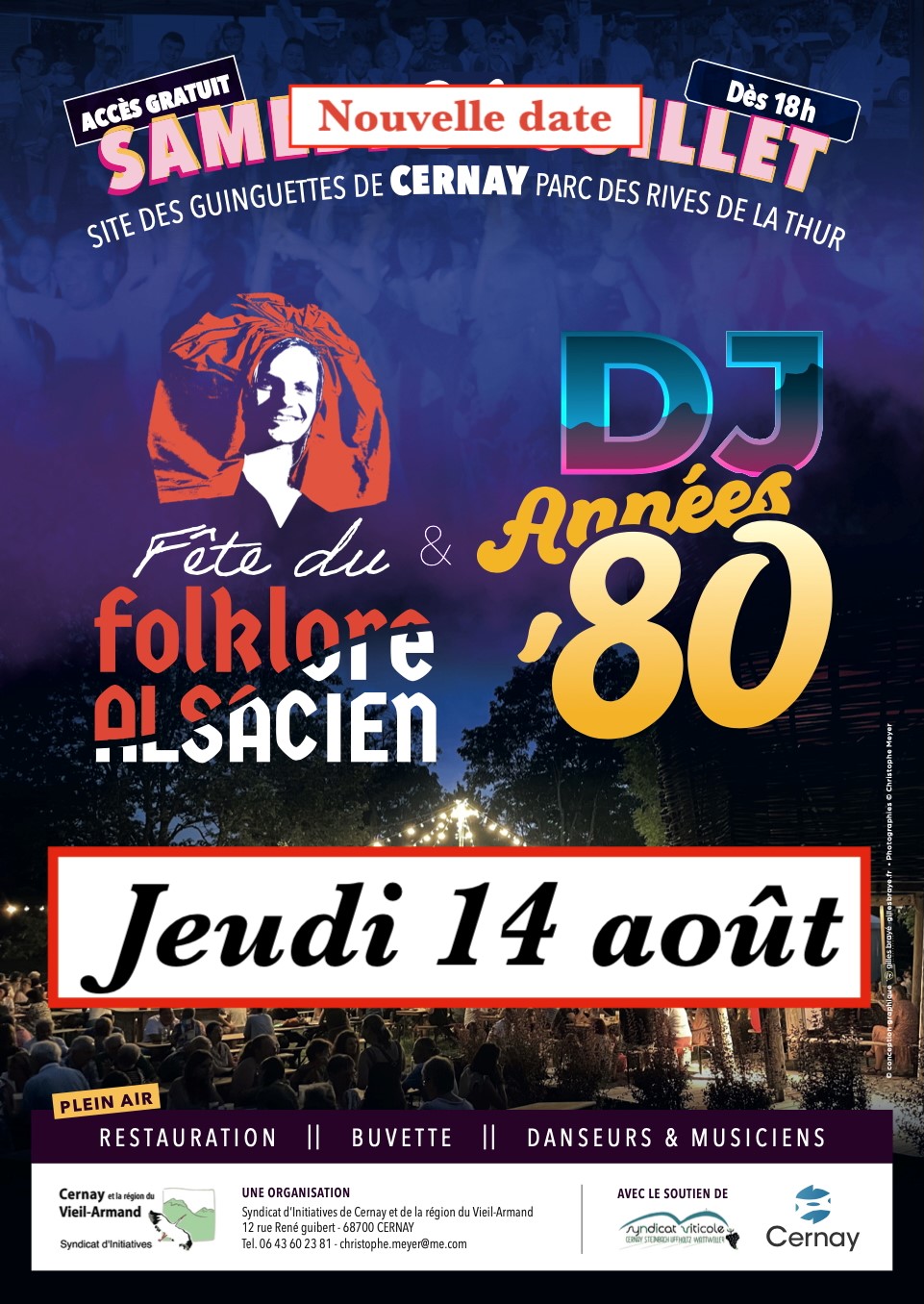 Grande soirée du folkore alsacien à la Nasse Salon le 14-08-25