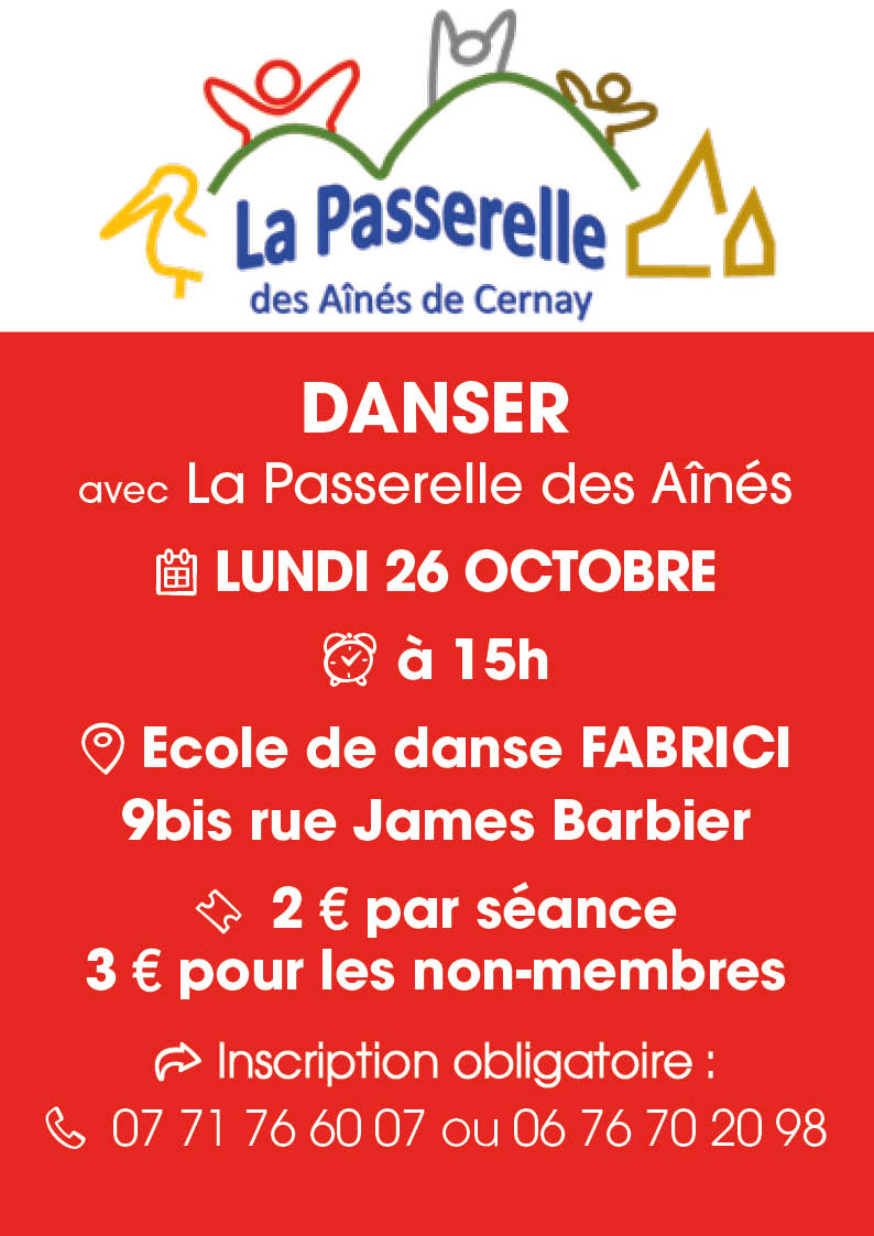 On y voit le logo de la Passerelle des A&icirc;n&eacute;s de Cernay
