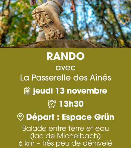 RANDO AVEC LA PASSERELLE DES AINES