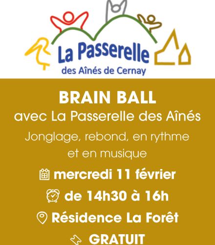 BRAIN BALL AVEC LA PASSERELLE DES AÎNÉS