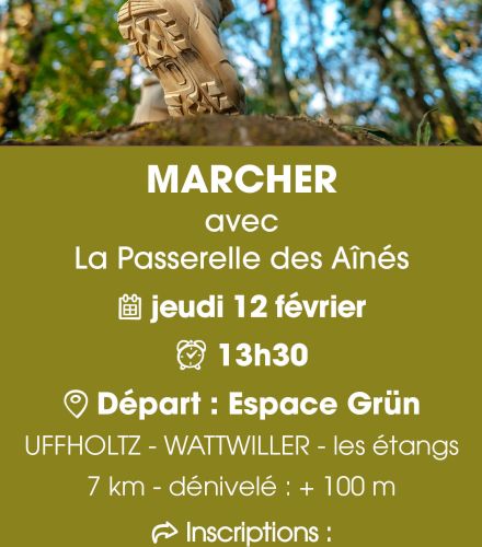 MARCHER AVEC LA PASSERELLE DES AÎNÉS