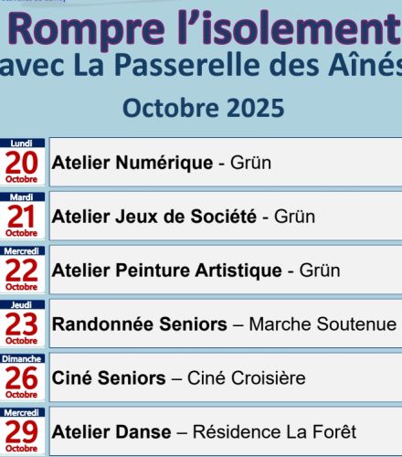 ACTIVITES POUR LES SENIORS
