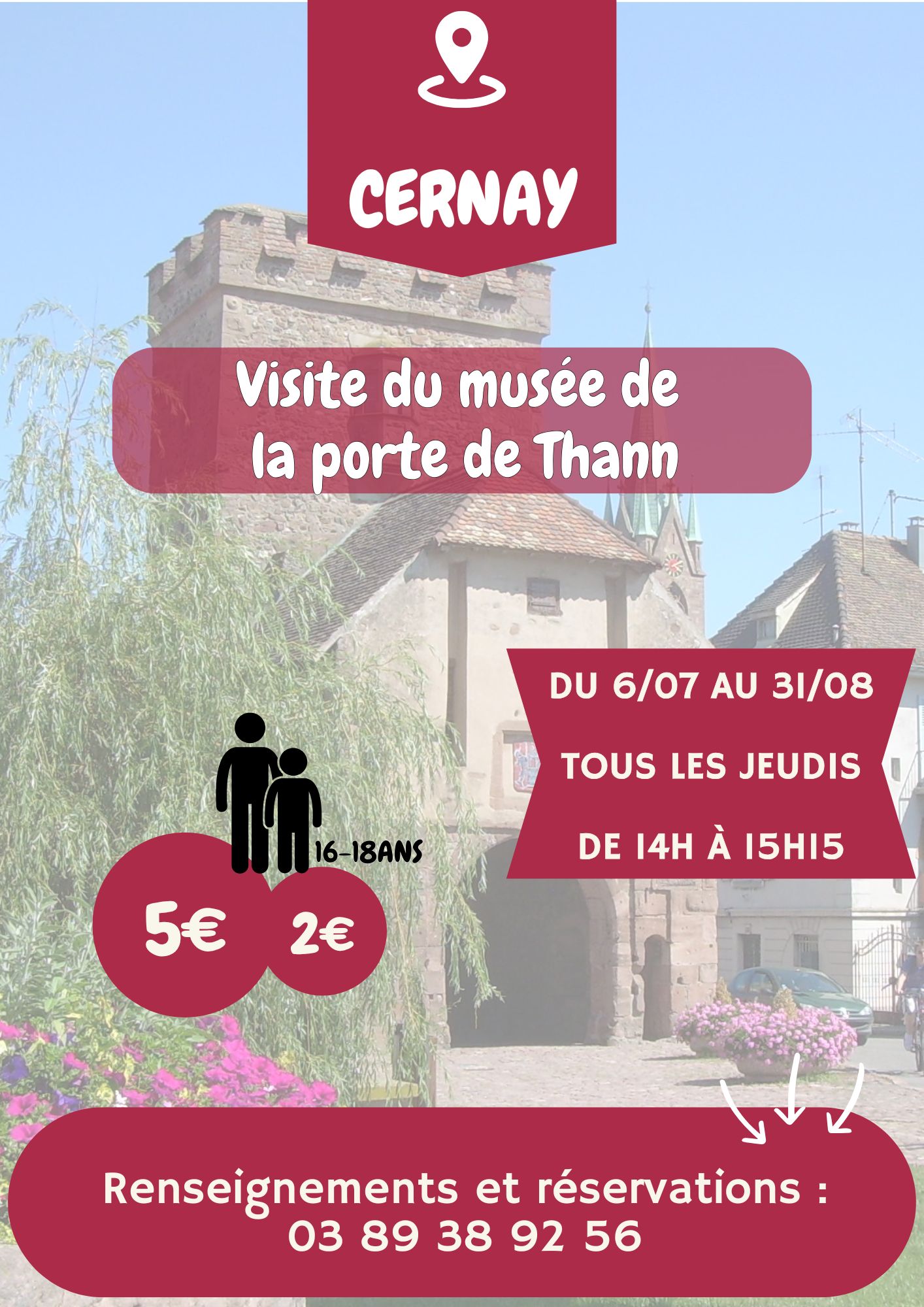 On y voit une photo du musée de Cernay