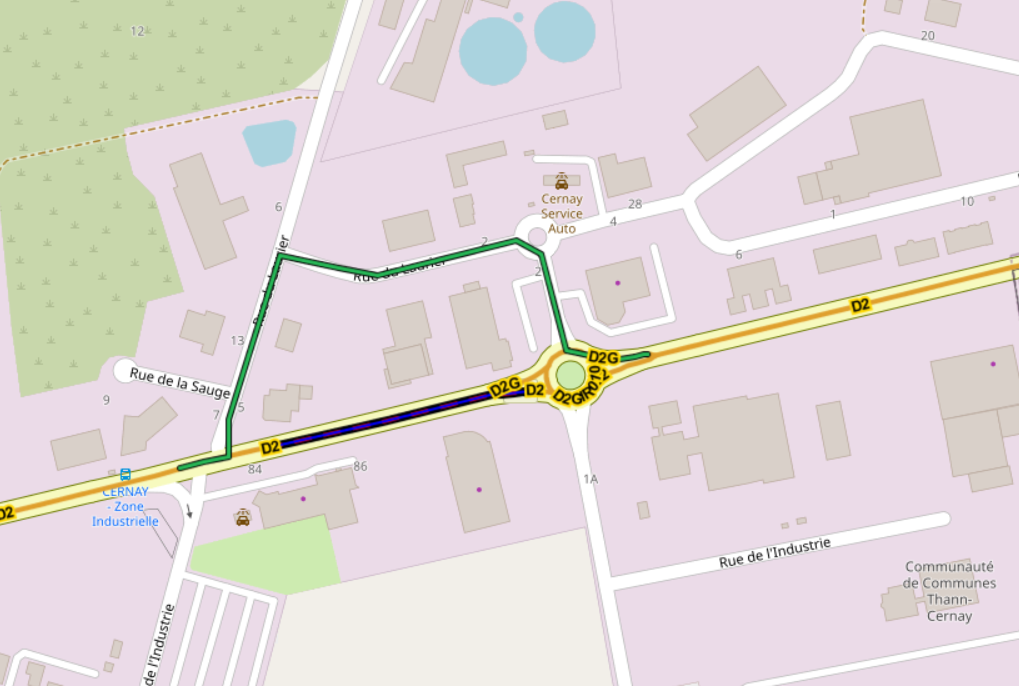 plan RD2 Cernay