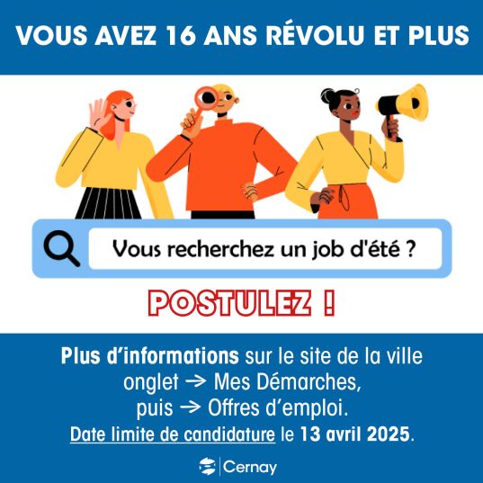 on voit sur l'encart 3 jeunes, une avec une main à l'oreille, l'autre avec une loupe et la dernière avec un mégaphone